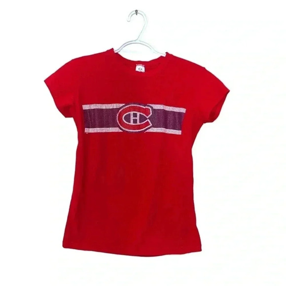 Bulletin Montreal Canadiens T-shirt with bling on the front - Picture 1 of 4